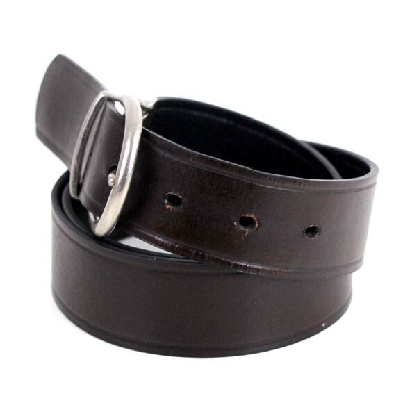 Fossil BLACK BROWN GENUINE LEATHER 1 3/4"Wd CASUAL DRESS REVERSIBLE BELT L (25M - Picture 8 of 16